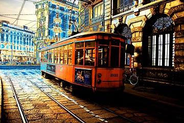 Image showing imaginary tram