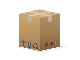 Image showing Cardboard box