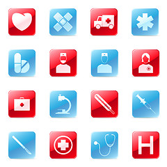 Image showing Medical icons