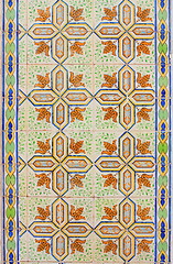 Image showing Vintage tiles from Lisbon, Portugal.