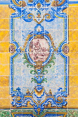 Image showing Vintage tiles from Lisbon, Portugal.