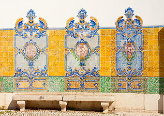 Image showing Vintage tiles from Lisbon, Portugal.