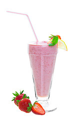 Image showing Healthy Strawberry Smoothie