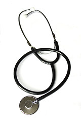 Image showing Black stethoscope