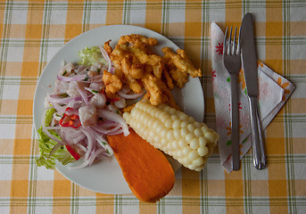 Image showing National Dish in Peru (Ceviche)