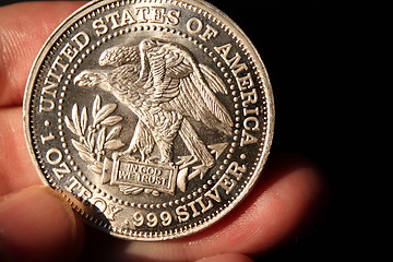 Image showing American silver bullion coin.