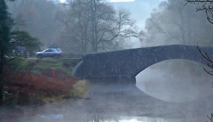 Image showing Misty Elan Valley