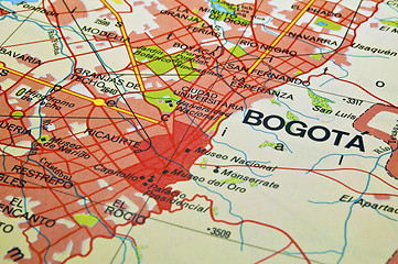 Image showing Bogota City map.