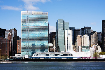 Image showing United Nations headquarters - New York City