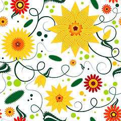 Image showing Seamless floral pattern