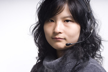 Image showing call center representative