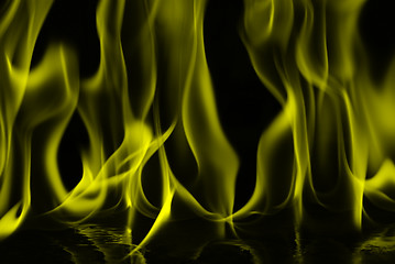 Image showing yellow fire flame