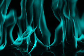 Image showing blue fire flame