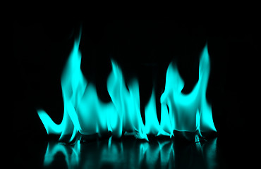 Image showing blue fire flame