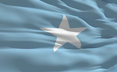 Image showing Waving flag of Somalia