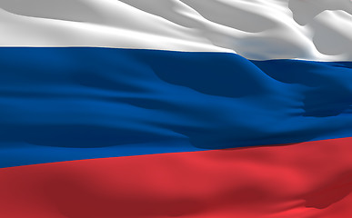 Image showing Waving flag of Russia