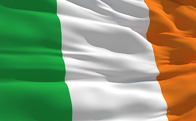 Image showing Waving flag of Irlande