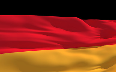 Image showing Waving flag of Germany