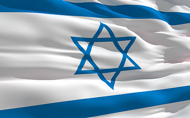 Image showing Waving flag of Israel