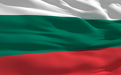 Image showing Waving flag of Bulgaria