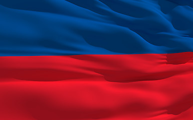 Image showing Waving flag of Haiti