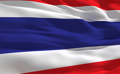 Image showing Waving flag of Thailande