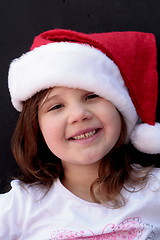 Image showing Happy little girl at Christmas