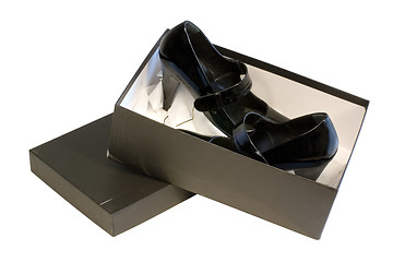 Image showing Two shoes in the box