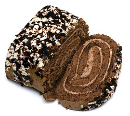 Image showing Choco roll cake