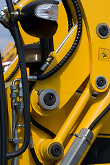 Image showing Digger's hydraulic hoses