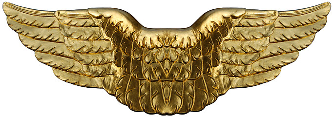 Image showing Symbolic Golden Wings