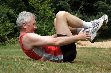Image showing Stretching Man