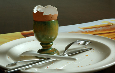 Image showing Finished Breakfast