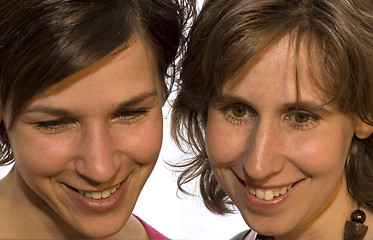 Image showing Two sisters