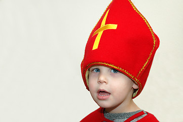 Image showing Kid Plays Dutch Sinterklaas