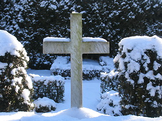 Image showing White cross