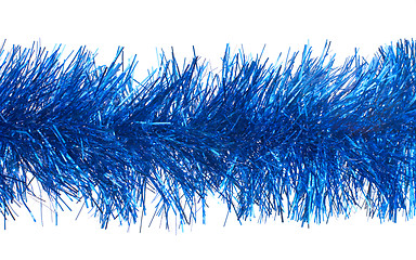 Image showing Blue tinsel