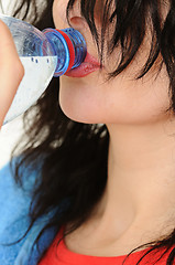 Image showing woman with water