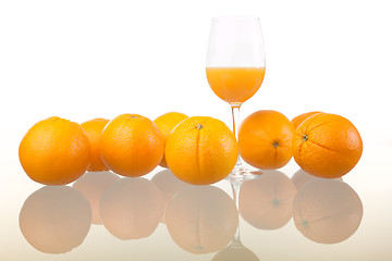 Image showing The orange and the juice