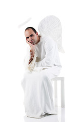 Image showing bored angel