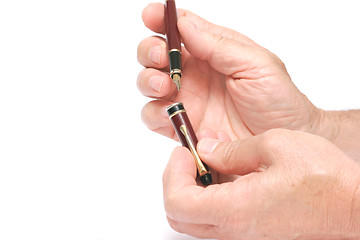 Image showing close the pen