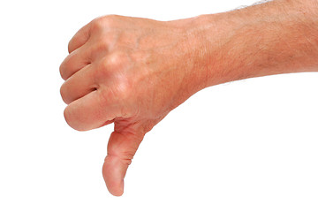 Image showing Thumb Down