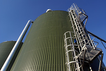 Image showing Pipes, tubes, cables and equipment at a power plant