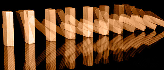 Image showing Domino effect