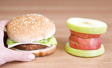 Image showing burger choice