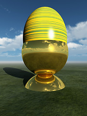 Image showing Easter Egg And Sky