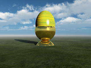 Image showing Easter Egg And Sky