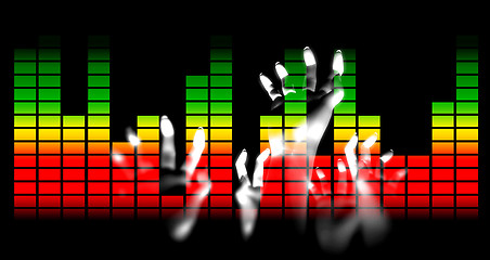 Image showing  Hands And Graphic Bars