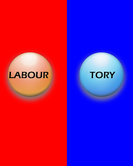 Image showing Conservatives Or Labour