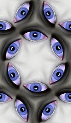 Image showing Blue Eyes Pattern